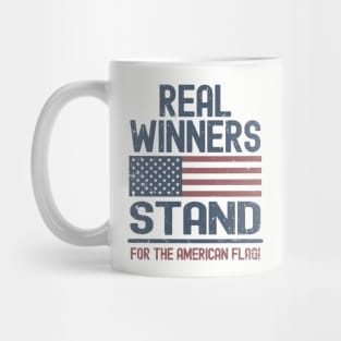 Real Winners Stand For The American Flag Mug